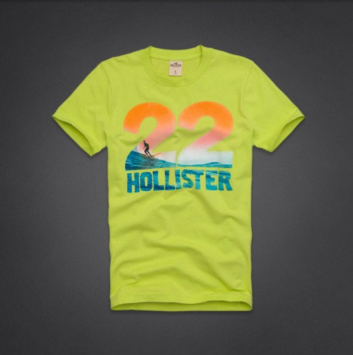 T-shirt Hollister Homme Vert